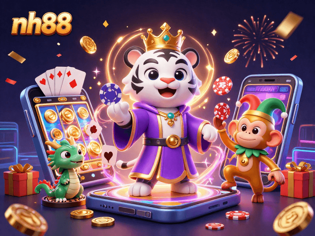 Experience the excitement at nh88 with vibrant casino games and lively characters.