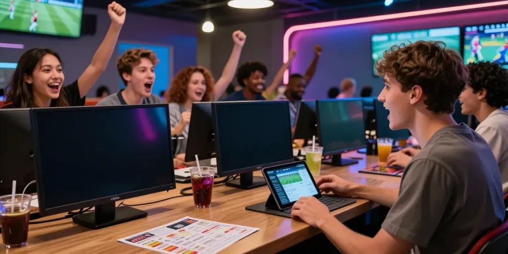 WWBOLA sports betting excitement with lively atmosphere and digital interfaces