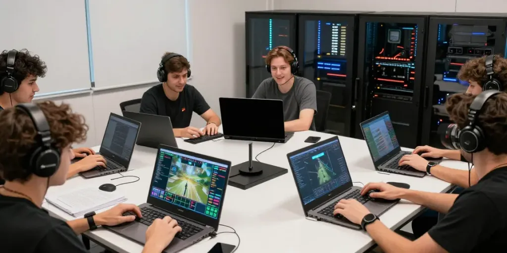 Engaged players using singatoto platform in a vibrant gaming environment.