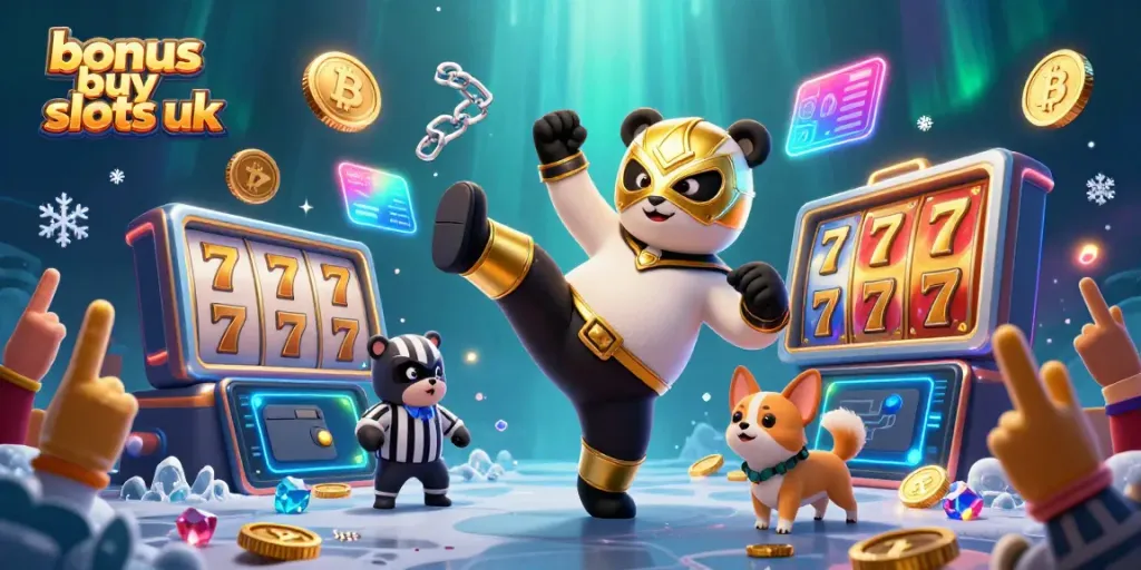 Engage with bonus buy slots UK excitement through high-action illustrations of gaming fun.