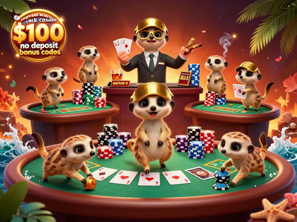 Engage with the excitement of captain jack casino $100 no deposit bonus codes in a lively meerkat-run casino scene.