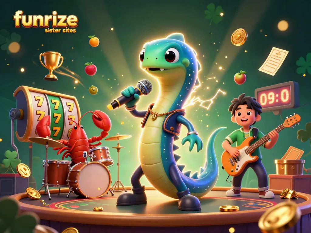 Join the funrize sister sites with exciting slot games and dynamic action in an underwater casino scene.