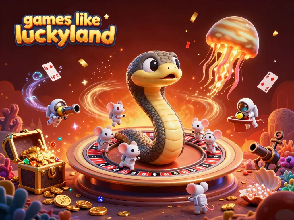 Engage with games like LuckyLand, where tiny astronaut mice bet on a cosmic roulette wheel!