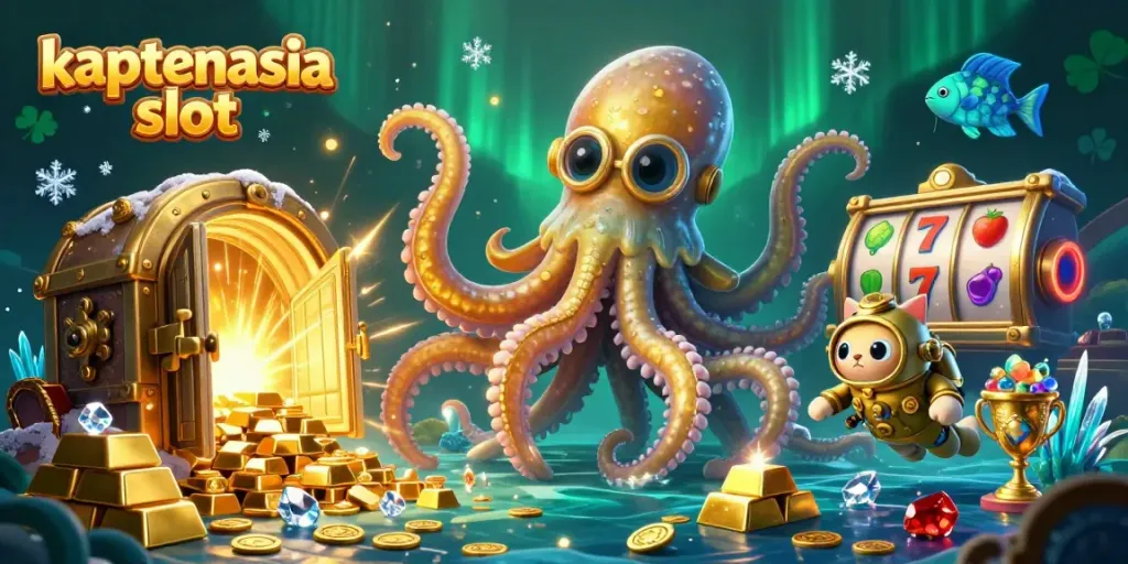 Menangkan jackpot dengan kaptenasia slot sambil menikmati ilustrasi kasino yang penuh warna.