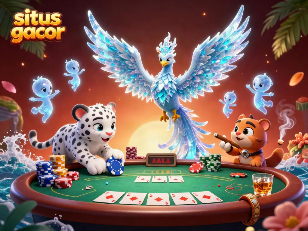 Experience the thrilling action at situs slot gacor with stunning visuals of gaming elements and characters.