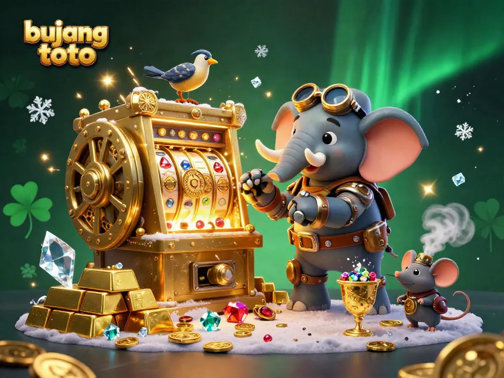 Spin the reels of bujang toto with a vibrant steampunk elephant and treasure effects enhancing your gameplay.