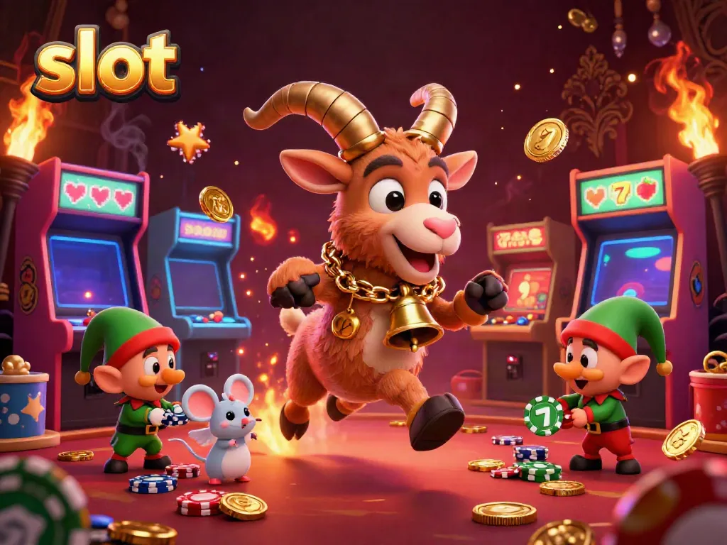Engage with exciting slot graphics as Krampus oversees a holiday-horror casino.
