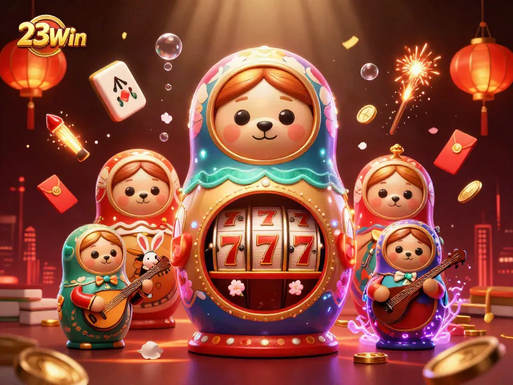 Experience vibrant gaming at 23Win with unique casino characters and dynamic elements.