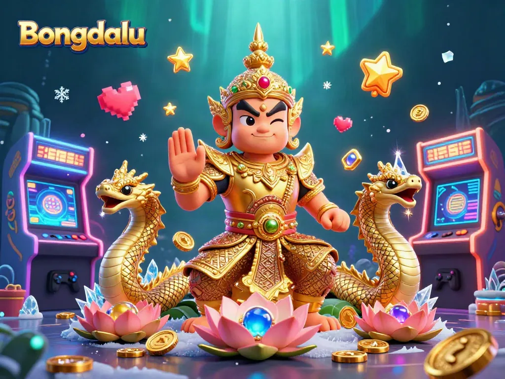 Bongdalu showcases an exciting scene with a guardian and Naga, enhancing your gaming adventure.