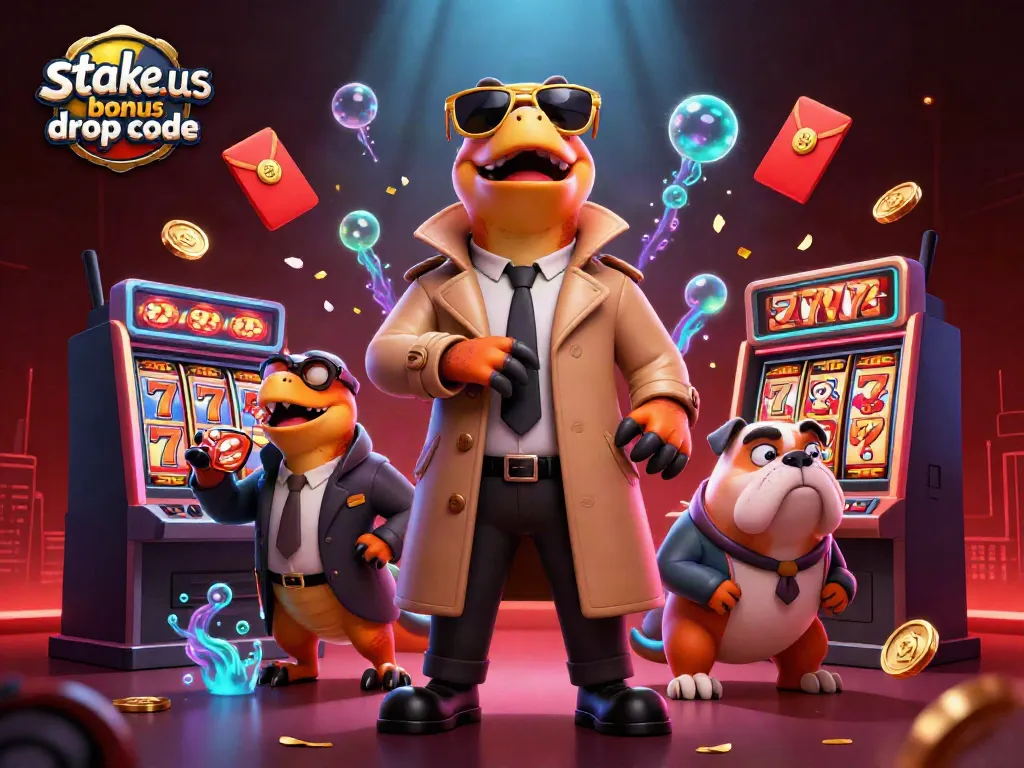 Experience thrill with the stake.us bonus drop code in a vibrant, dynamic casino setting.