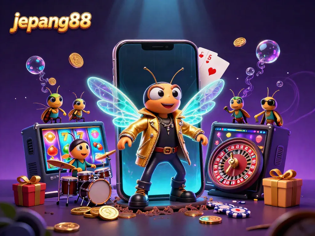 Experience engaging gameplay with Jepang88's vibrant 3D illustration, showcasing dynamic slot themes.