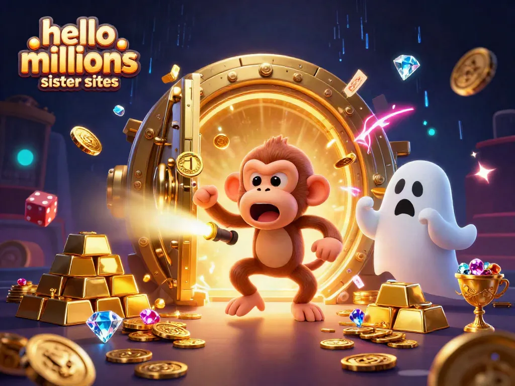 Engage with hello millions sister sites through thrilling casino gameplay featuring a playful poltergeist monkey and ghost-hunter puppy.
